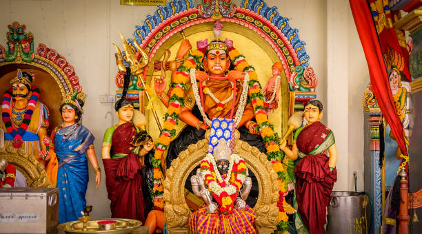 istock Hindu temple sculptures 1096636156