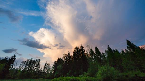 istock Beautiful dramatic sky in polish landscape. 1096636182