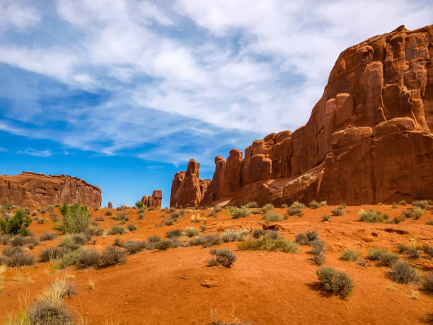 istock Rugged red rocks of  Arches National Park, Utah 1096693022