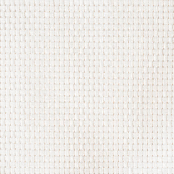 chiffon tissu aida pour artisanat (croix-stich) broderie point de croix avec en toile de coton lin motif maille carrée - embroidery cross stitch needle sewing photos et images de collection