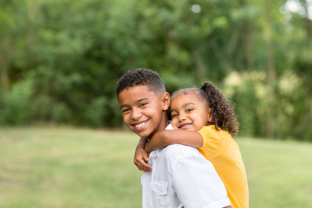 istock Big brother and his little sister. 1096710834