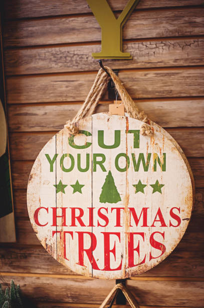 istock Cut Your Own Christmas Trees Sign 1096725220