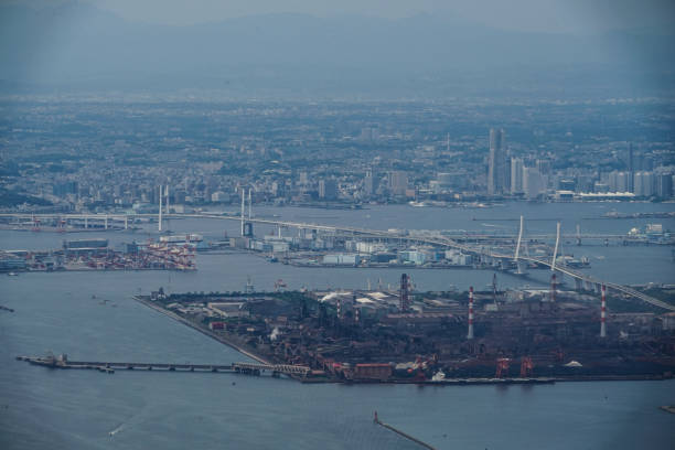 istock The view from the airplane (Kawasaki and Yokohama) 1096753444