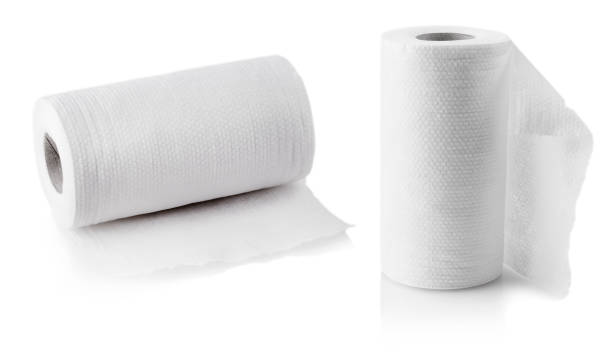 istock Set of roll of paper kitchen towels 1096753602