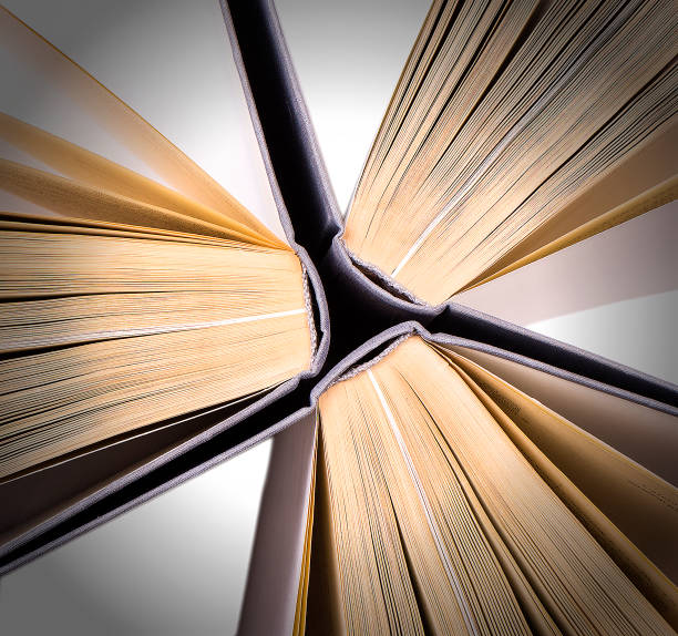 istock Top view of hardback books in a circle 1096753866