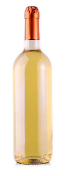 istock bottle of white wine on isolated reflective white background 1096754386
