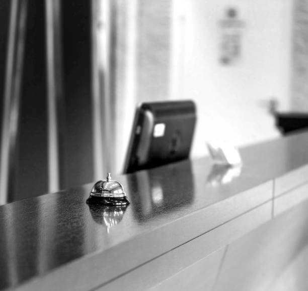 istock the service bell in the hotel. 1096756214