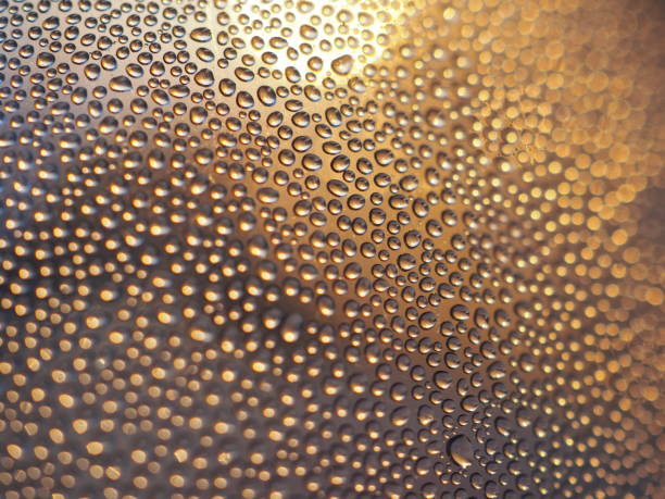 istock Water drops on the glass For design, textures and backgrounds. 1096759162