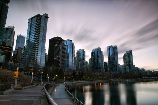 istock Coal harbour at sunset, Vancouver, Canada 1096759208