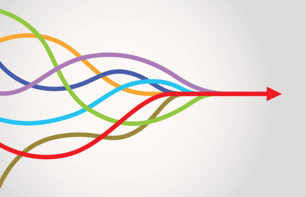 Merge arrows infographic High resolution jpeg included.
Vector files can be re-edit and used in any size growth concept stock illustrations