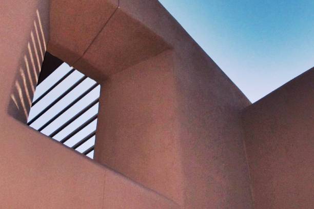 istock Low Angle view of Southwest Architecture, shadow and sky 1096787764