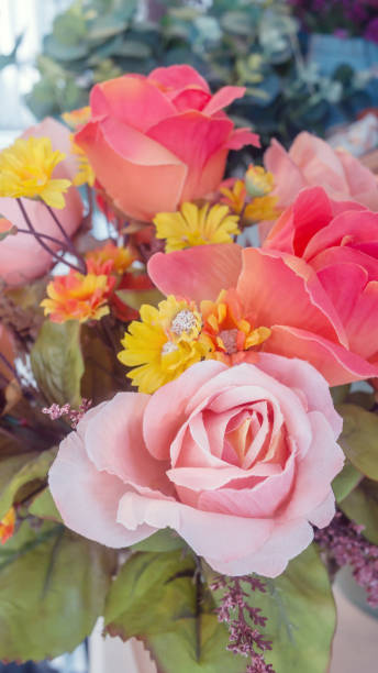 istock colorful of the plastic flowers 1096790510