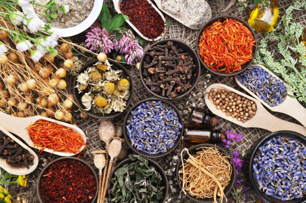 istock Medicinal flowers and herbs 1096791798