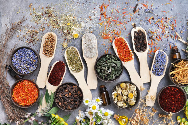 istock Medicinal flowers and herbs 1096792170
