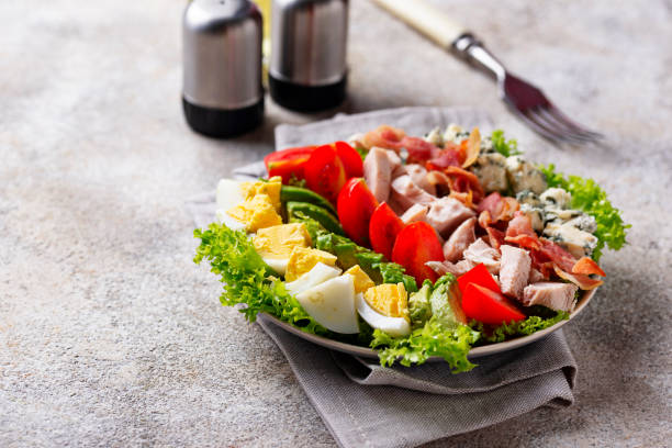 istock Cobb salad,  traditional American food 1096803530