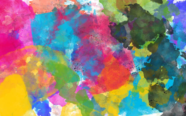 istock multicolor watercolor ink splash paint background 1096807344