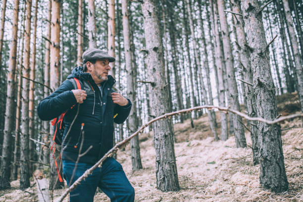 istock Mature man mountain hiking 1096810182