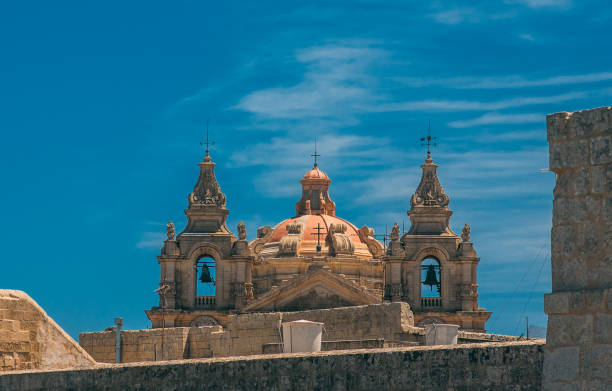 istock Back view to St. Paul's Cathedral  in Mdina 1096812914