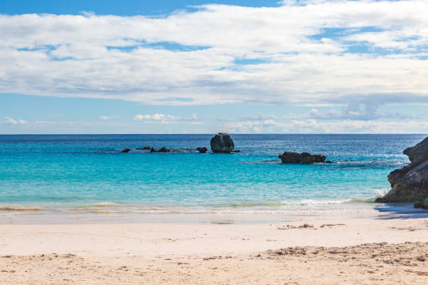 istock Rocks in the Ocean, at Horseshoe Bay, Bermuda 1096821888