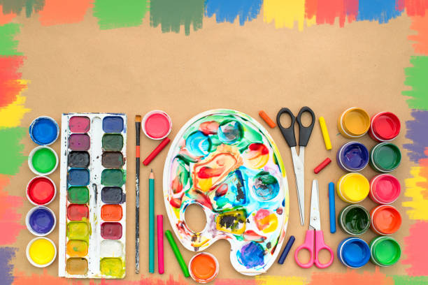 istock A set of materials for creativity and drawing Hobbies. 1096829348