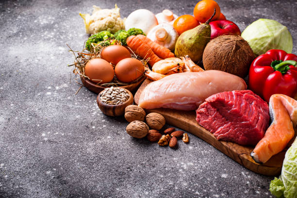 istock Healthy products for paleo diet 1096836180