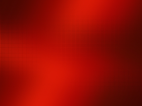 Abstract halftone dots red gradient background