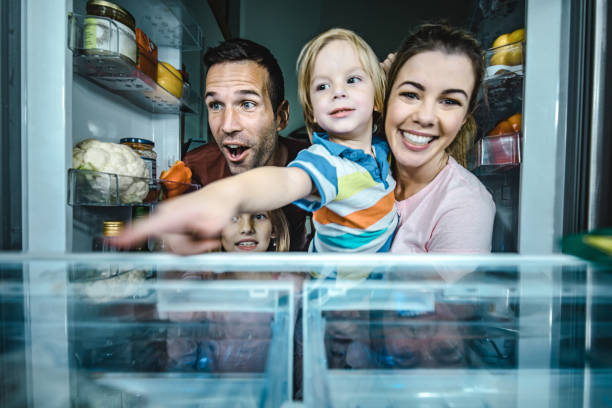 istock Let's pick something to eat from a fridge! 1096843480