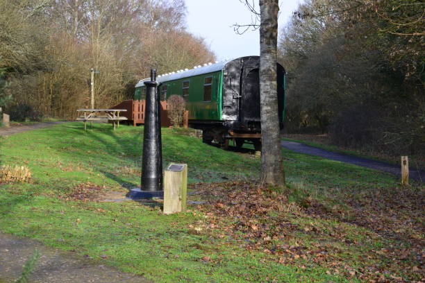 istock old Southern Railway carriage at West Grinstead station 1096844568