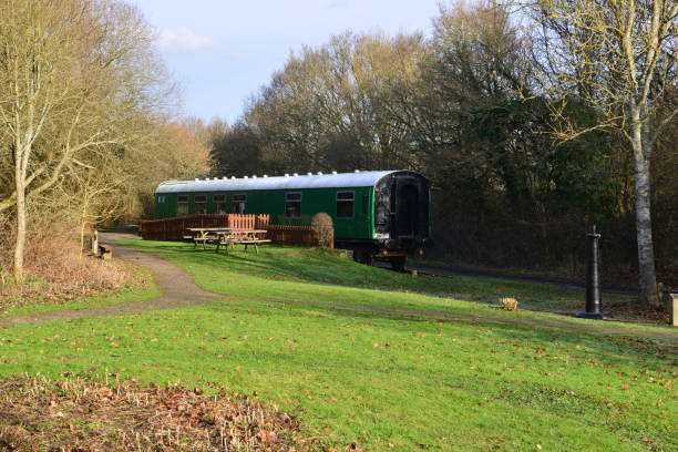 istock old Southern Railway carriage at West Grinstead station 1096848270