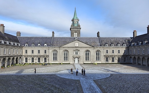 22nd October 2018 Dublin. Royal Hospital Kilmainham courtyard and building.