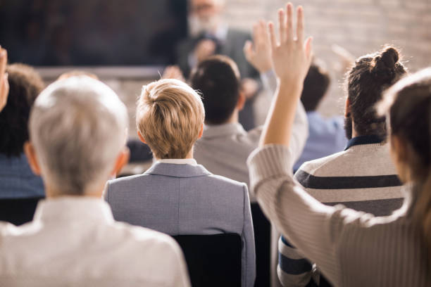 istock Engaging presentation in a board room! 1096870564