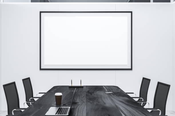 istock White meeting room interior, poster 1096874662