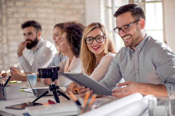 istock Business people working as a team in the office 1096877436