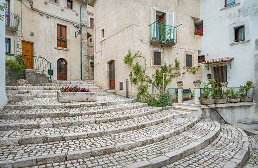 Civitella Alfedena, village in the province of L'Aquila, in the Abruzzo National Park. Italy