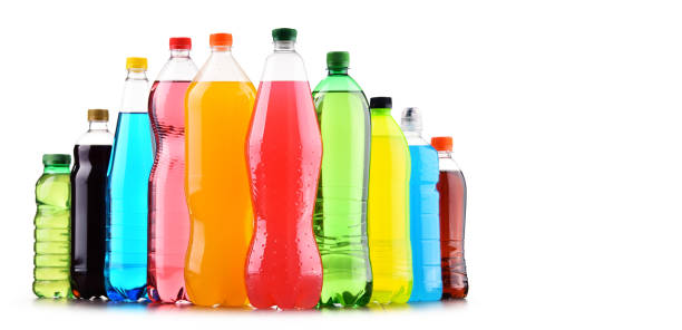 istock Plastic bottles of assorted carbonated soft drinks over white 1096888790
