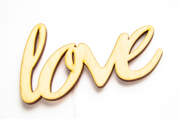 istock Wooden word love on a white ISOLATED background 1096900390