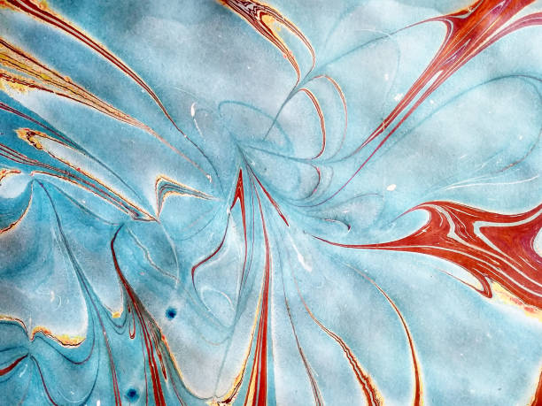 istock Abstract patterns made in the technique of Ebru.Texture or background 1096907468