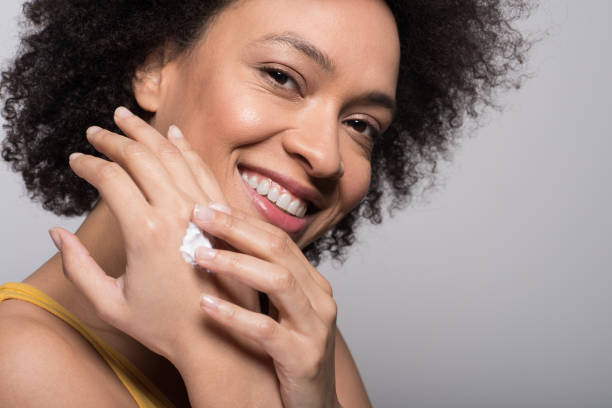 istock Woman applying hand cream 1096912302