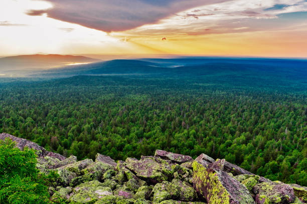 istock view from the high mountains to the taiga 1096916526