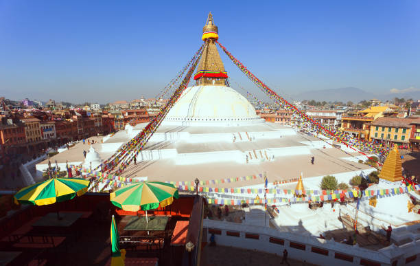 istock Boudhanath stupa, Kathmandu city, buddhism in Nepal 1096920056