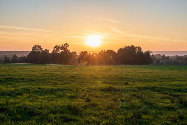 istock The sunset over wheat field in Germany 1096922196