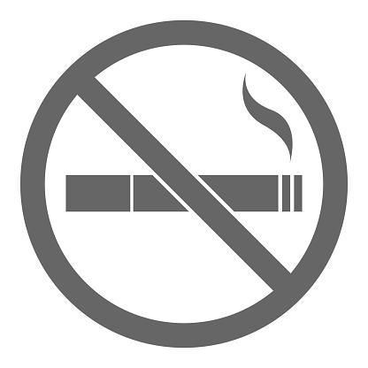 NO SMOKING sign. Vector.