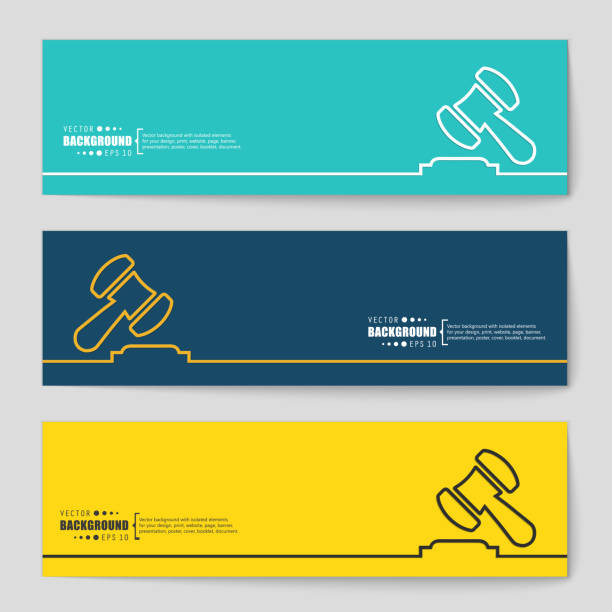 konzept-vektor-banner-hintergrund - klöppel stock-grafiken, -clipart, -cartoons und -symbole