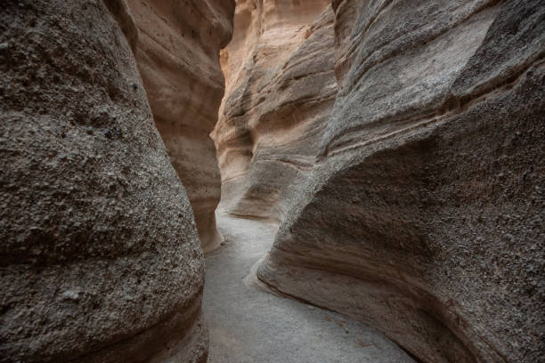 Tent Rocks Beautiful American Landscape during a sunny evening. Taken in Kasha-Katuwe Tent Rocks National Monument, New Mexico, United States. kasha katuwe tent rocks stock pictures, royalty-free photos & images