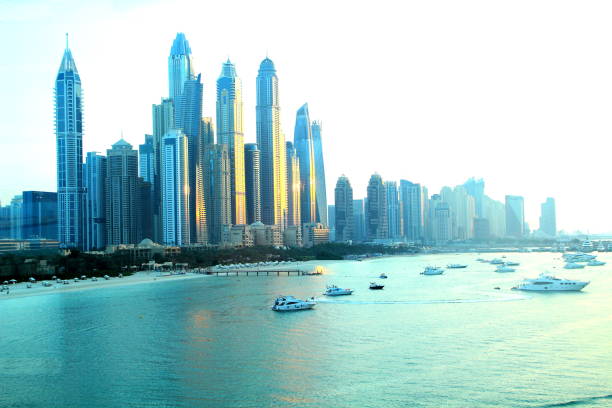 istock skyline of dubai in the evening light 1096958412