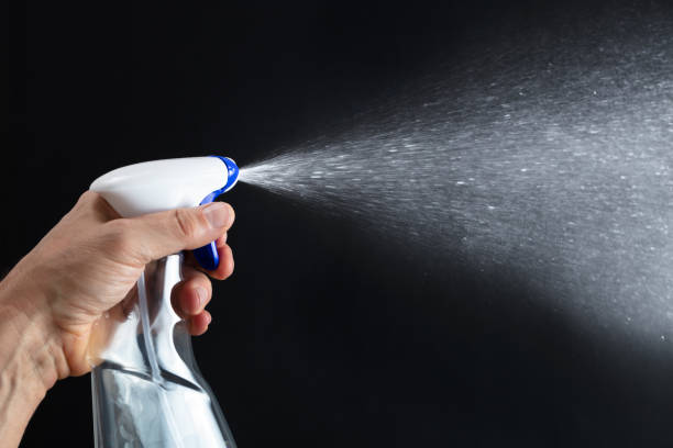 istock Person's Hand Holding Detergent Spray Bottle 1096960058