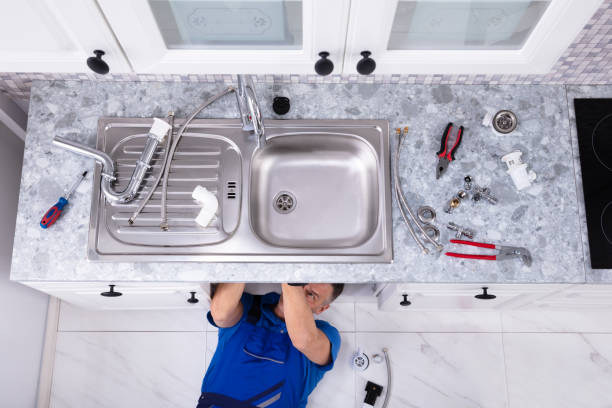 istock Handyman Repairing Sink Pipe 1096963882