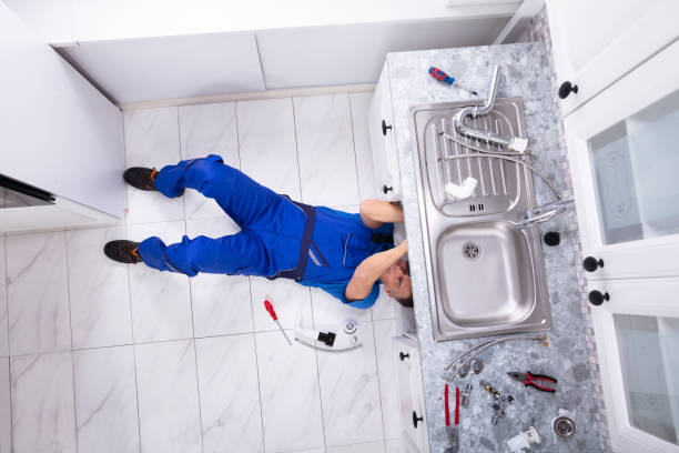 istock Handyman Repairing Sink Pipe 1096963892
