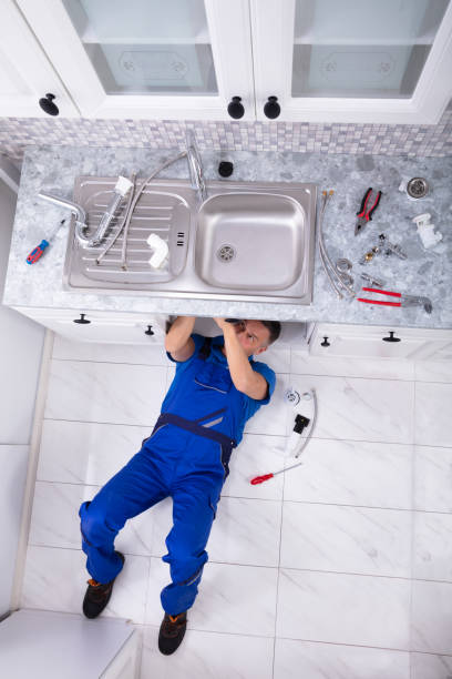 istock Handyman Repairing Sink Pipe 1096963894