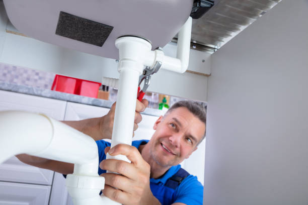 istock Plumber Repairing Sink Pipe 1096963900